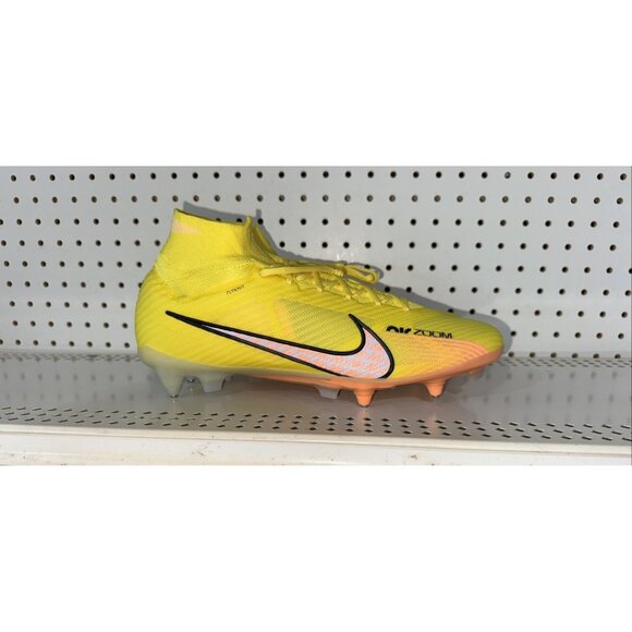 Nike Zoom Mercurial Superfly 9 Elite SG Pro AC Mens Soccer Cleats Size 13 Yellow - Picture 1 of 8